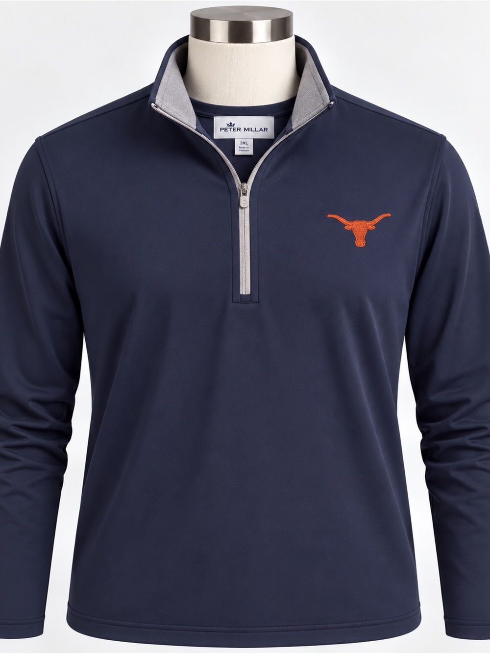 Peter Millar Texas Longhorns 1/4 Zip Pullover Men’s 3XL Navy NWT